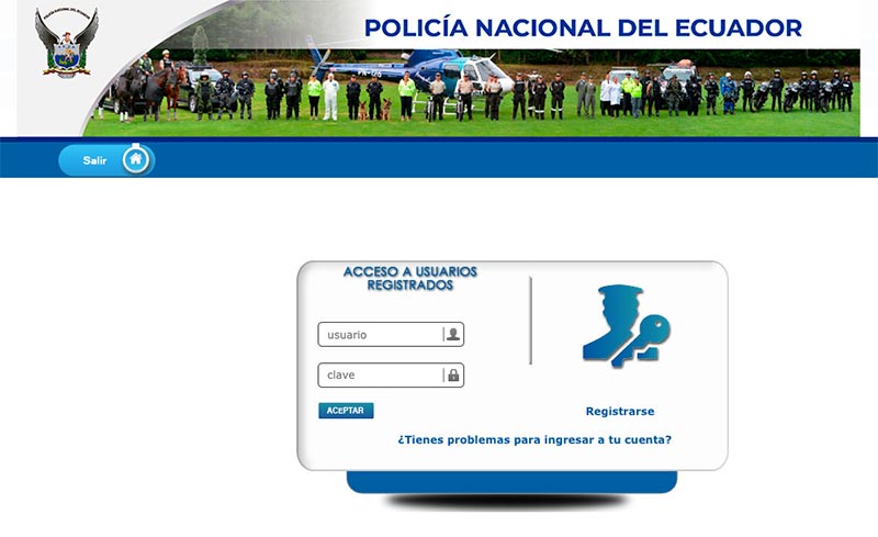 Siipne 3w Policía Nacional del Ecuador ¿Como ingresar?